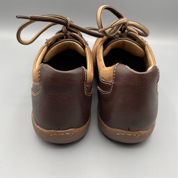 BOC Oxford Sneakers Womens Size 7.5 Brown Leather Comfort Shoes Y2K Bowling - Picture 9 of 10